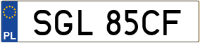 Trailer License Plate